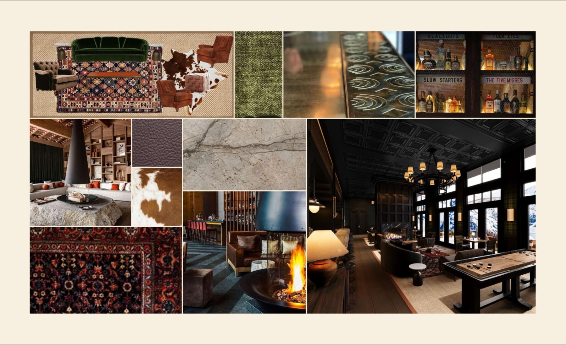 The Alpine Club bar at San Sophia Station (rendering)
