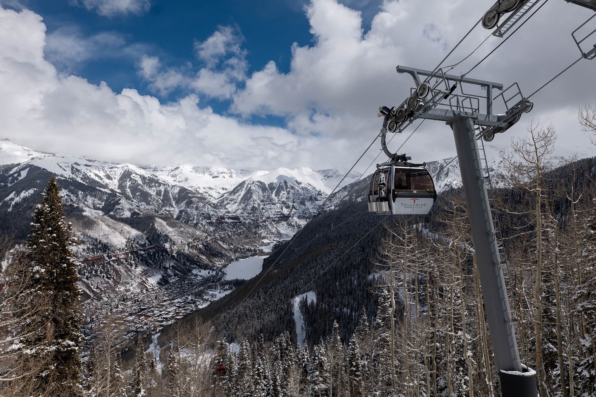 Gondola toward town