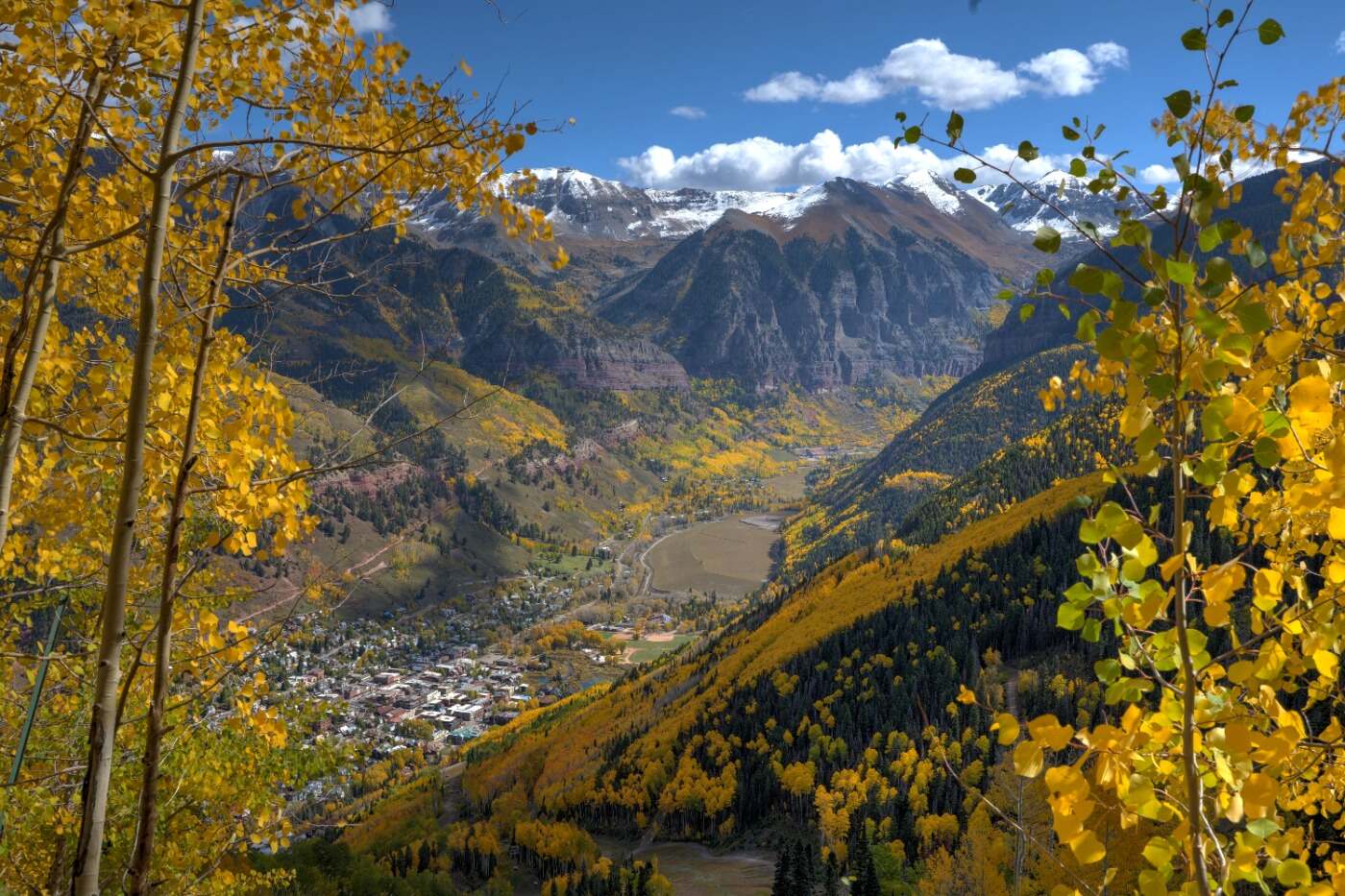 Telluride valley in fall